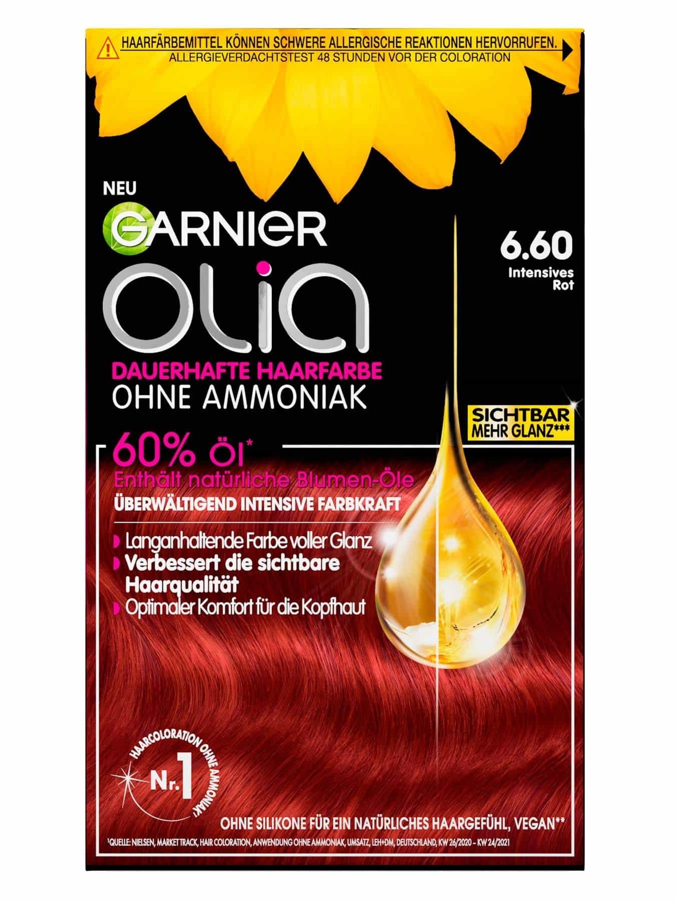 Nr. 6.60 Intensives Rot Haarfarbe dauerhafte | – Garnier