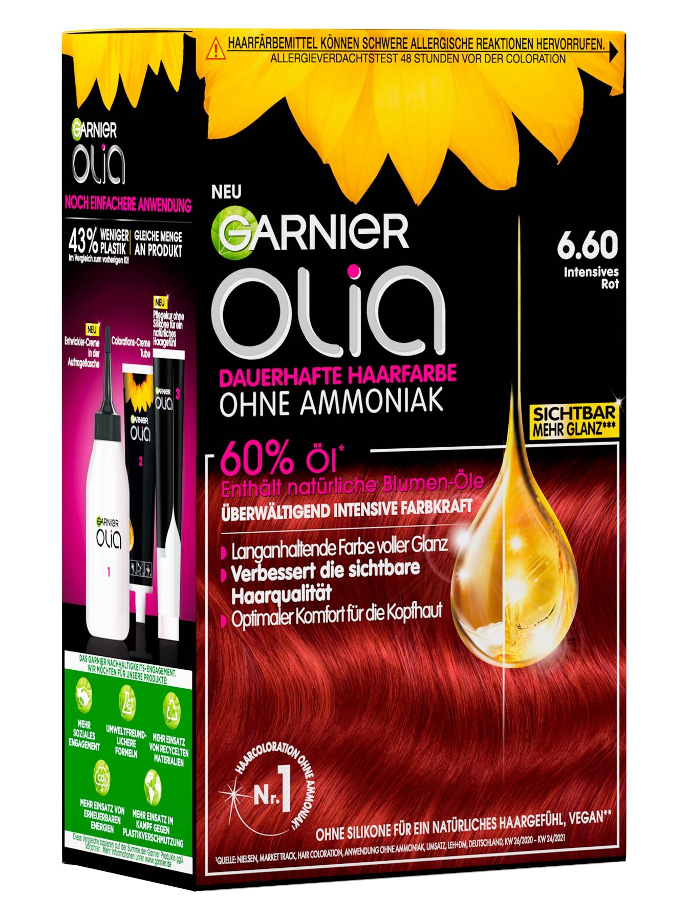 Garnier Olia Nr. 6.60 Intensives Rot - Produktabbildung