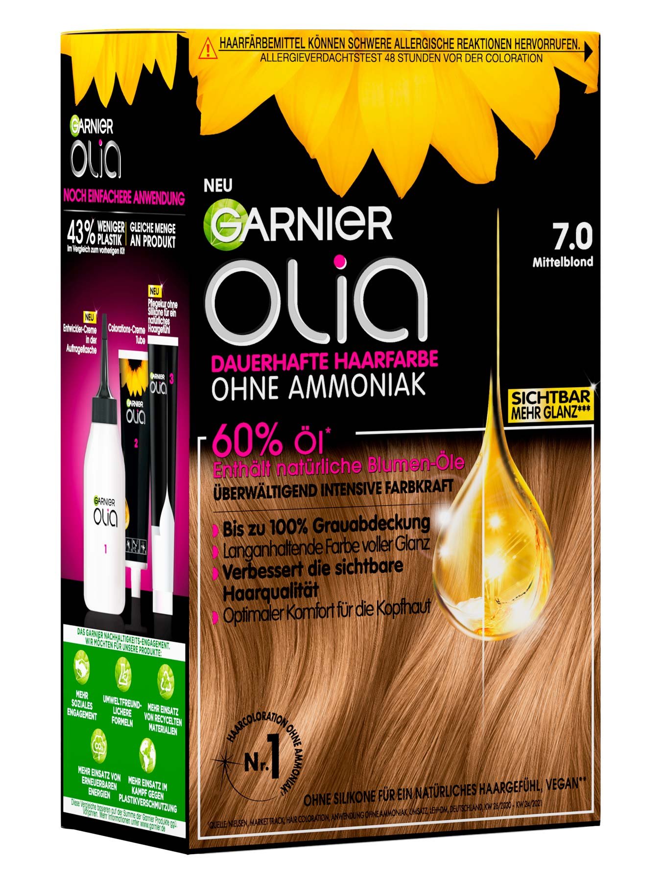 Garnier Olia Nr. 7.0 in Mittelblond - Produktansicht links