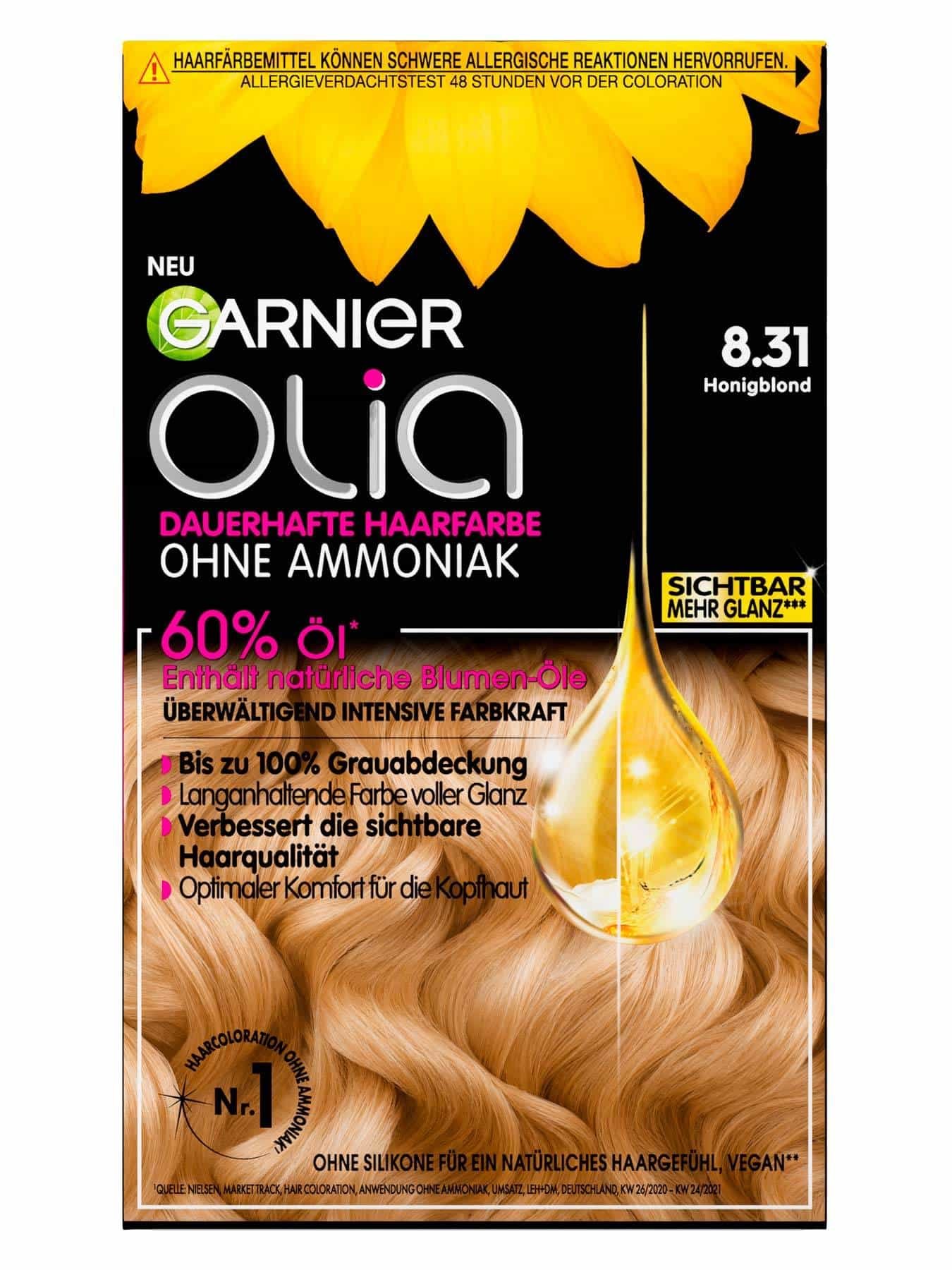 | Garnier Haarfarbe Honigblond in – dauerhafte 8.31 Nr.