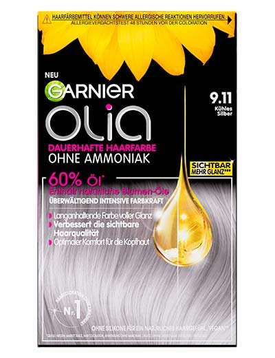 Silber 9.11 dauerhafte Haarfarbe Nr. | Garnier Kühles –