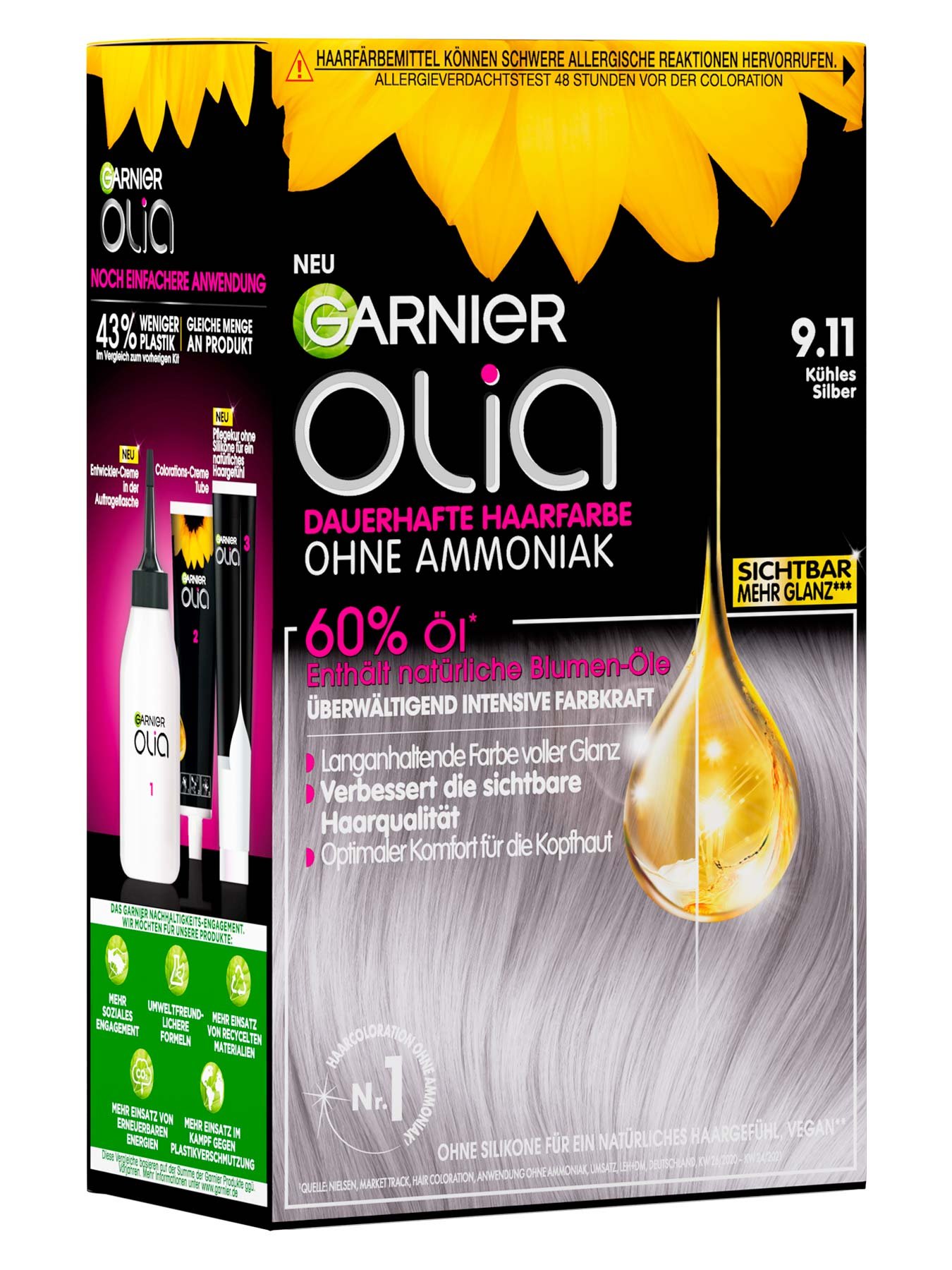 Garnier Olia Nr. 9.11 Kühles Silber - Produktansicht links