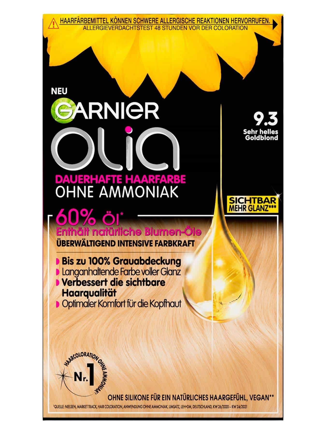 Garnier Olia Nr. 9.3 Sehr helles Goldblond - Produktabbildung