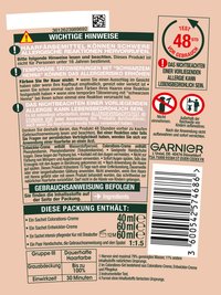Garnier GOOD Dauerhafte Haarfarbe Produktabbildung hinten mit Hinweisen