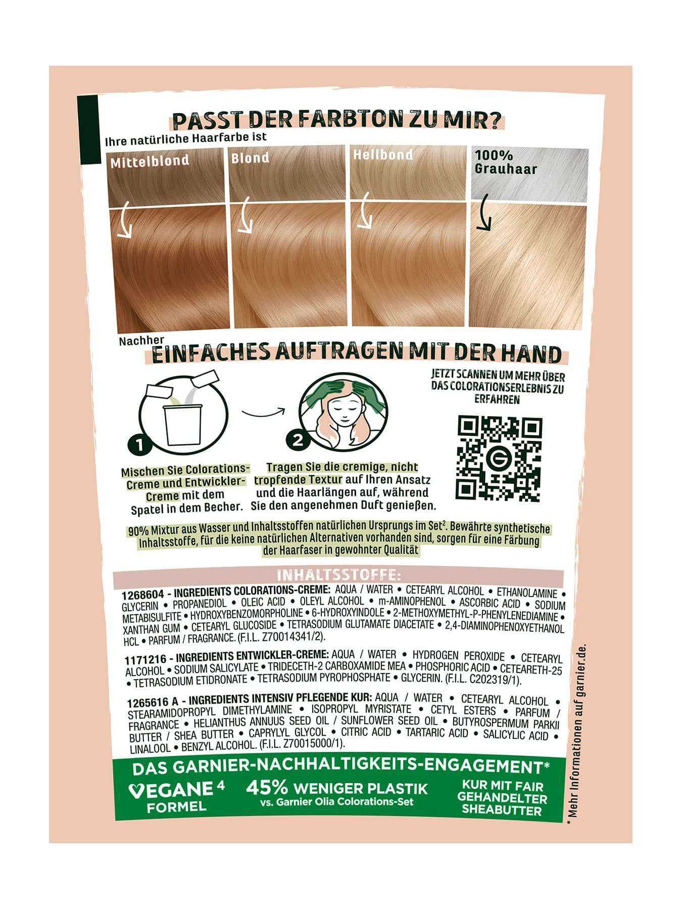 Produktabbildung hinten Garnier Good Haarfarbe