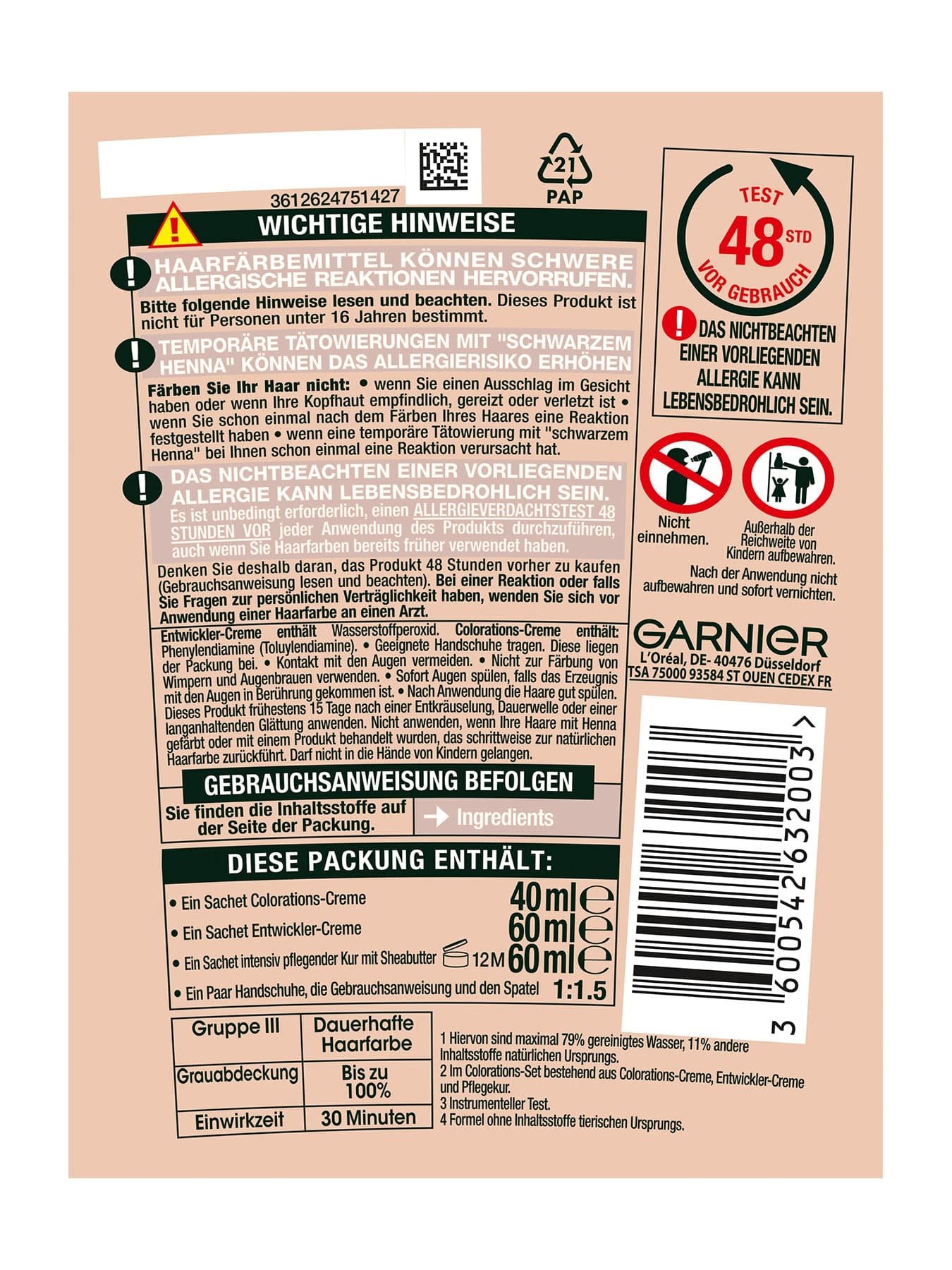 Produktabbildung hinten Garnier Good Haarfarbe