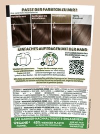 Produktverpackung hinten mit Inhaltsangaben
