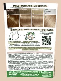 Produktverpackung hinten mit Inhaltsangaben