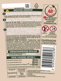 Produktverpackung hinten mit Inhaltsangaben