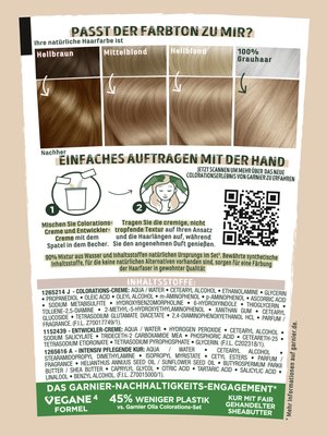Wunderbar Garnier Haarfarbe Test Bilder