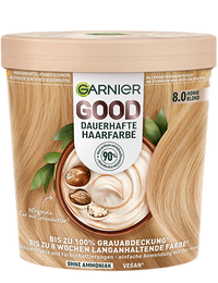 Produktverpackung GOOD Dauerhafte Haarfarbe 8.0 Honig Blond