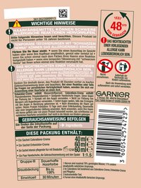 Garnier GOOD Dauerhafte Haarfarbe Produktabbildung hinten mit Hinweisen
