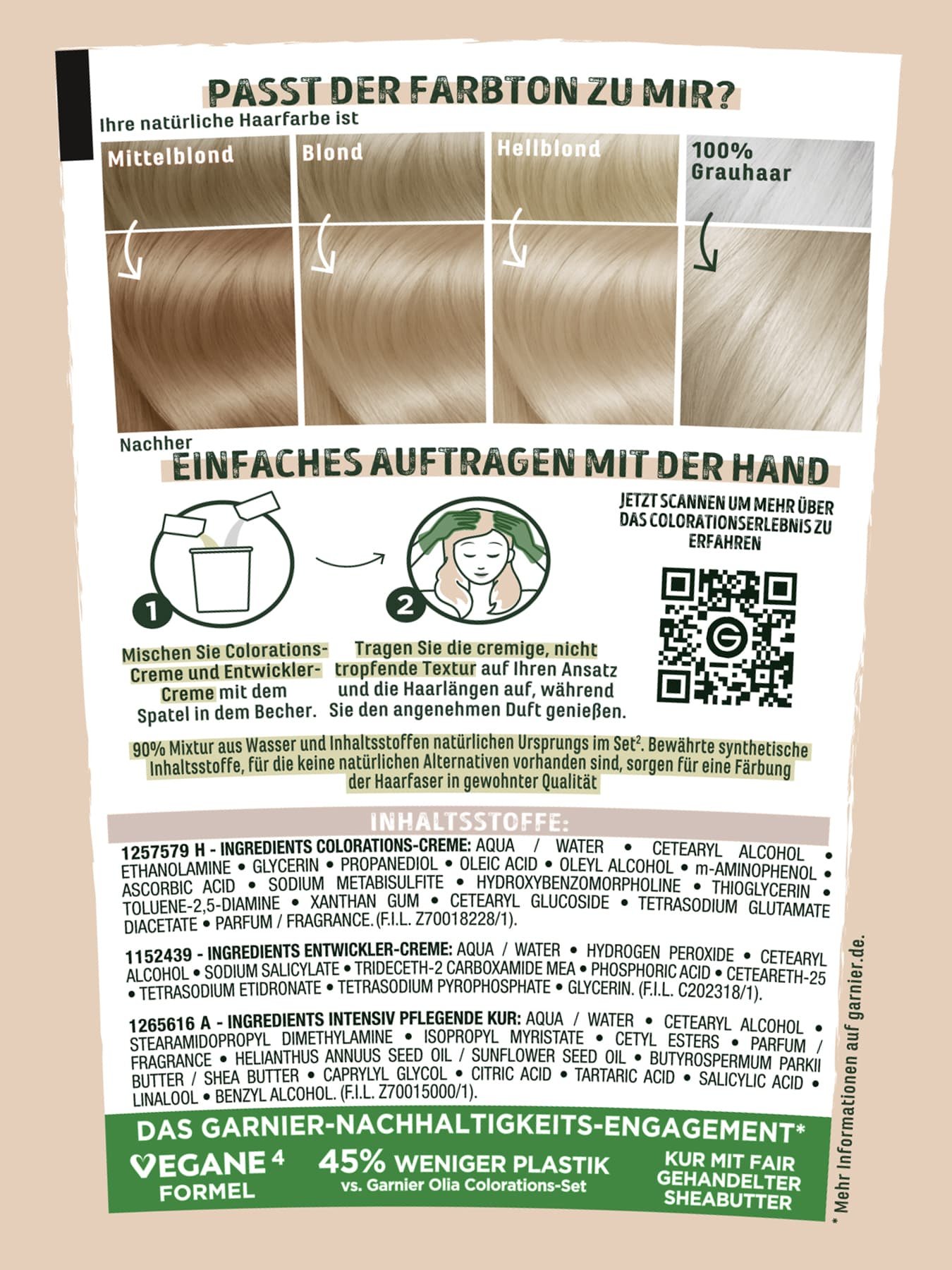 Produktverpackung hinten mit Inhaltsangaben