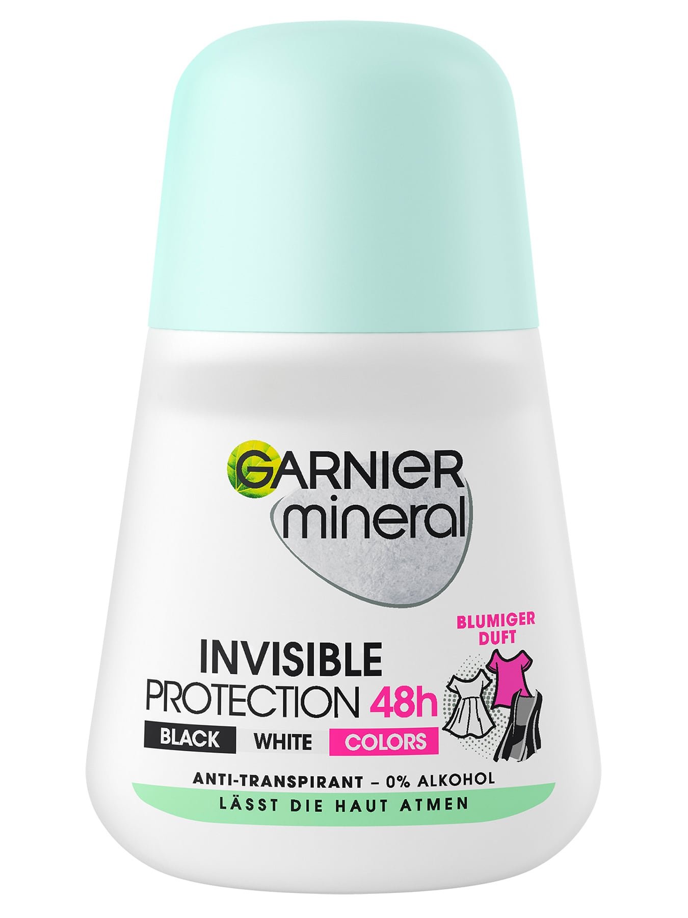 Mineral Invisible Black, White & Colors Roll-on Anti-Transpirant Produktbild
