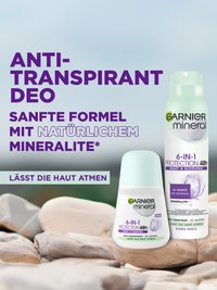 Produktabbildung Mineral Deo 6 in 1 mit 48h Schutz-Reihe mit sanfter Formel