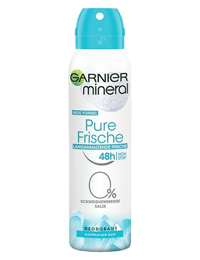 Deo-Spray-Mineral-Pure-Frische-natuerlicher-Duft-150ml-Vorderseite-Garnier-Deutschland-kl