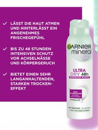 Produktabbildung Garnier Mineral Ultra Dry 48h Schutz plus weitere Vorteile