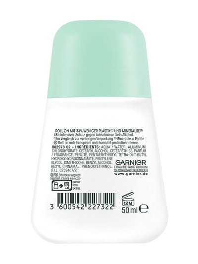 Mineral UltraDry Roll-on Anti-Transpirant Rückseite