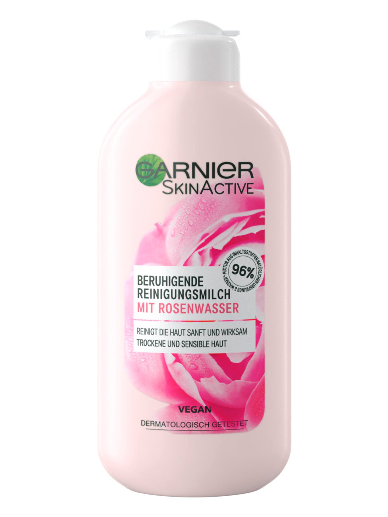 Beruhigende-Renigungsmilch-mit-Rosenwasser-96-Prozent-200ml-Vorderseite-Garnier-Deutschland-gr