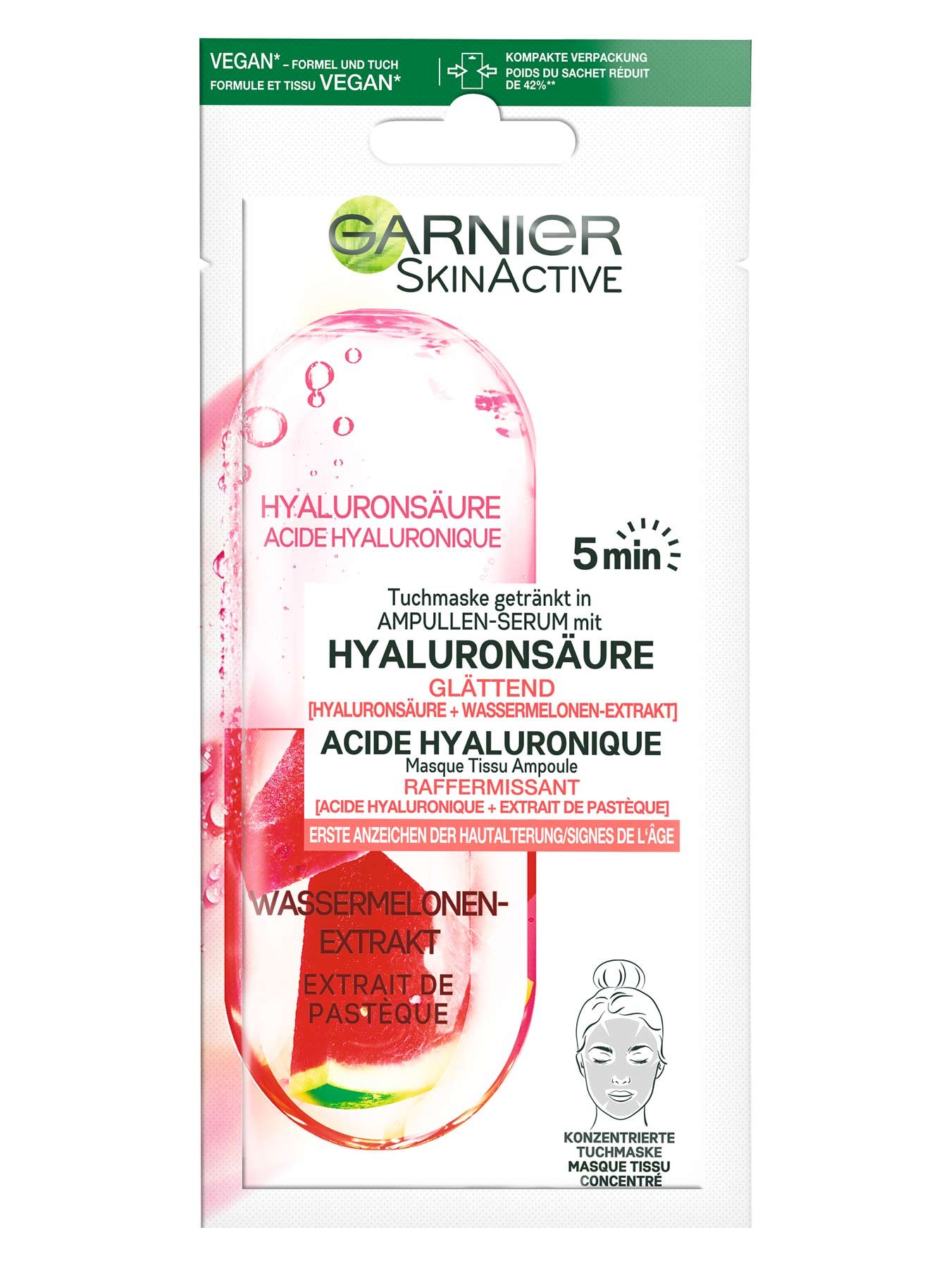 Ampullen Tuchmaske Wassermelone Garnier