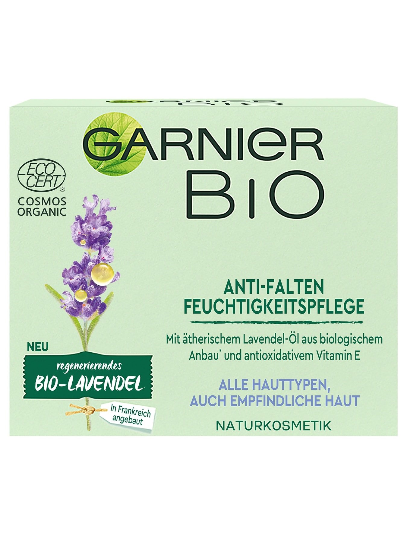 Garnier Bio Lavendel Anti-Falten Feuchtigkeitspflege - Verpackung
