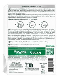 Produktabbildung Garnier 8H Invisible Pimple Patch hinten