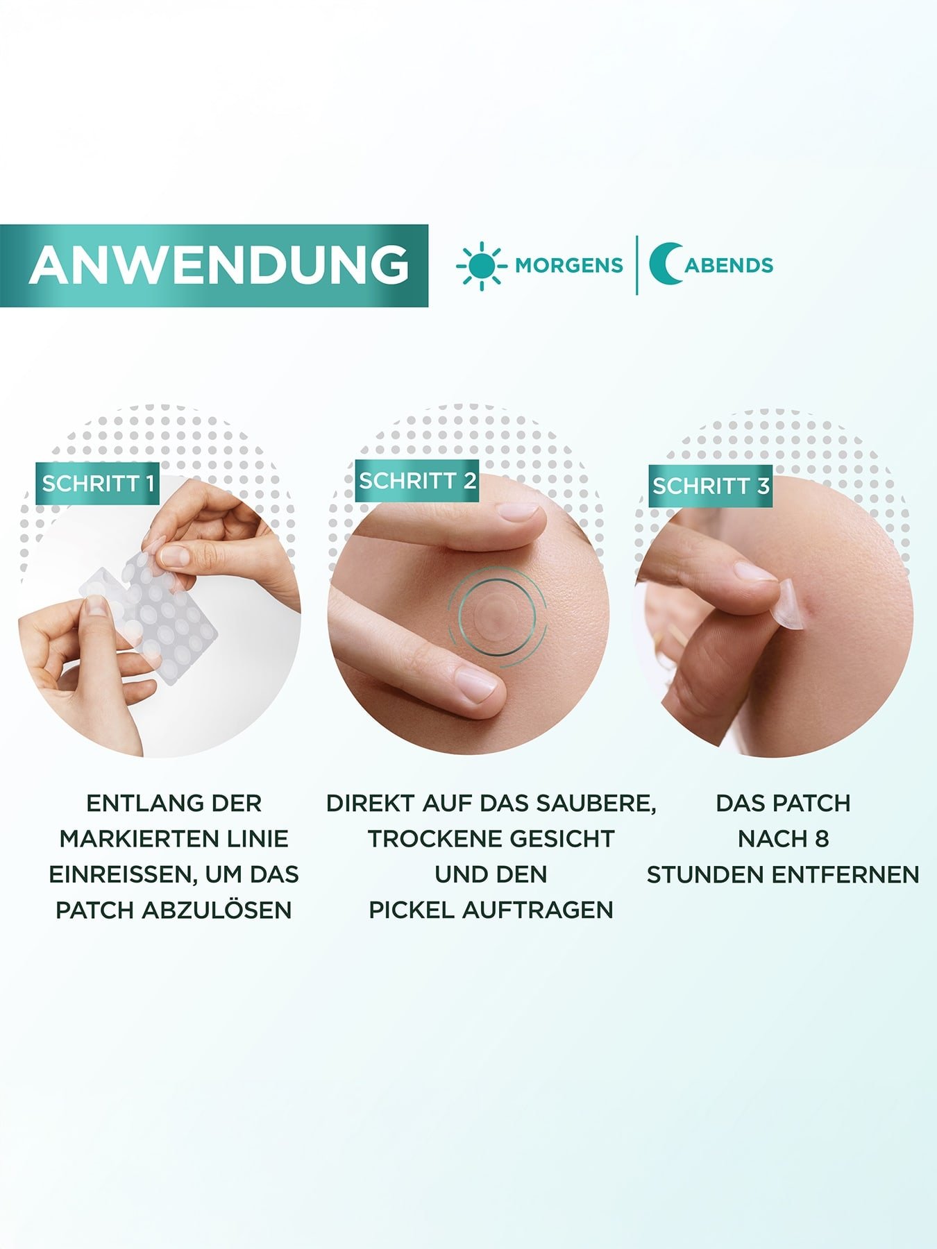 Produktanwendung mit Schritt-für-Schritt-Anleitung