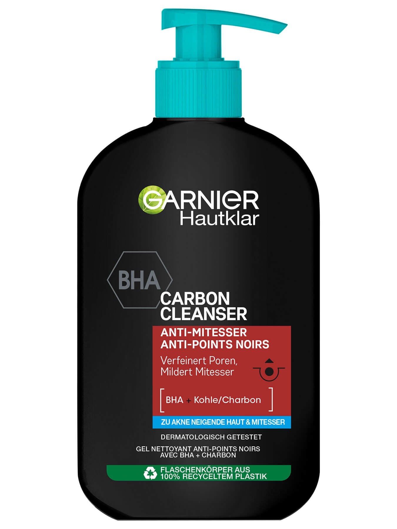 Garnier Anti-Mitesser Cleanser BHA Waschgel Hautklar Carbon |