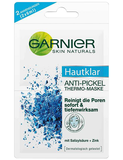 Garnier Hautklar Anti-Pickel Thermo-Maske Produktabbildung