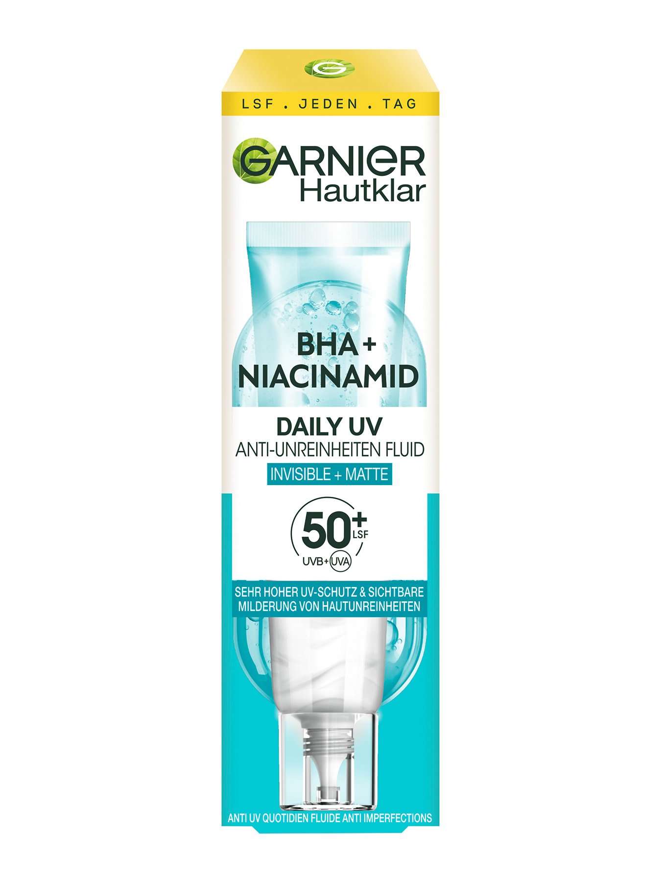 BHA + Niacinamid Daily-UV Anti-Unreinheiten Fluid Invisible + Matt LSF 50+ Produktbild