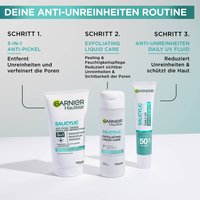 Deine AntiUnreinheiten Routine mit den Hautklar Salicylic Produkten von Garnier. Das Garnier 3in1 Reinigung + Peeling + Maske ist der perfekte 1. Schritt, um Unreinheiten zu entfernen.