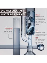 Inhaltsstoffe des Hautklar AHA + BHA Kohle Anti-Unreinheiten Serum