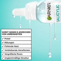 Entdecke die Garnier Hautklar Salicylic Reihe mit dem Purifying Gentle Cleanser, Salicylic Anti-Unreinheiten Serum und dem BHA + Niacinamide Daily UV Fluid.