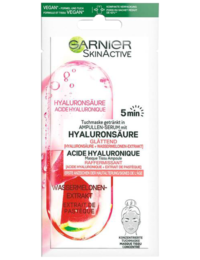 Garnier Ampullen Tuchmaske Wassermelone Produktabbildung