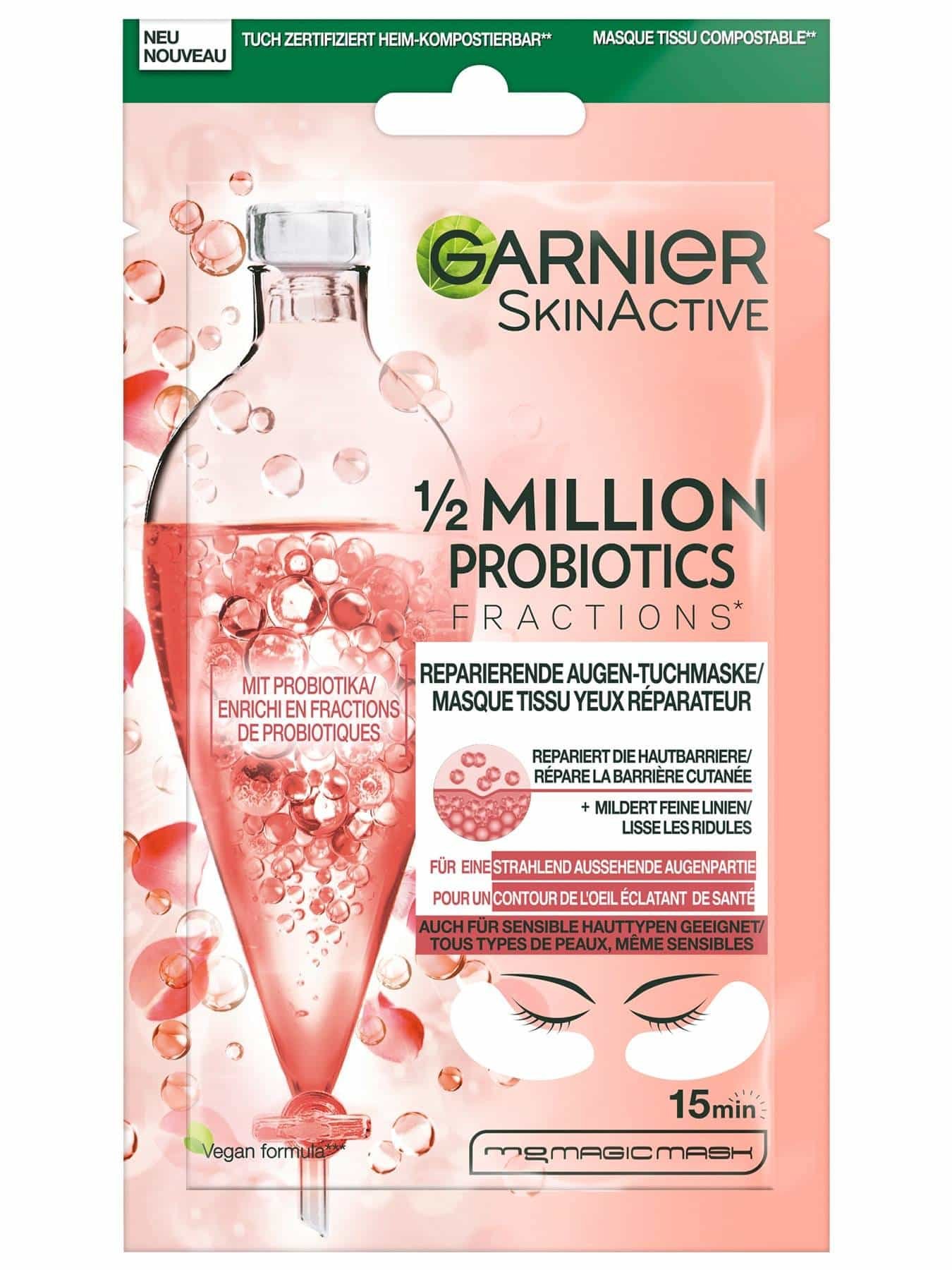 SkinActive 1/2 Million Probiotics Augen-Tuchmaske | Garnier