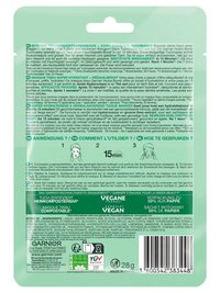 Garnier Hydra Bomb Tuchmaske Grüntee - Verpackung Rückseite