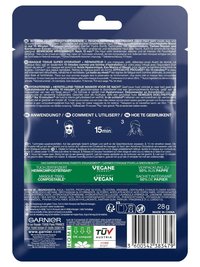 Garnier Hydra Bomb Tuchmaske Nacht - Verpackung Rückseite