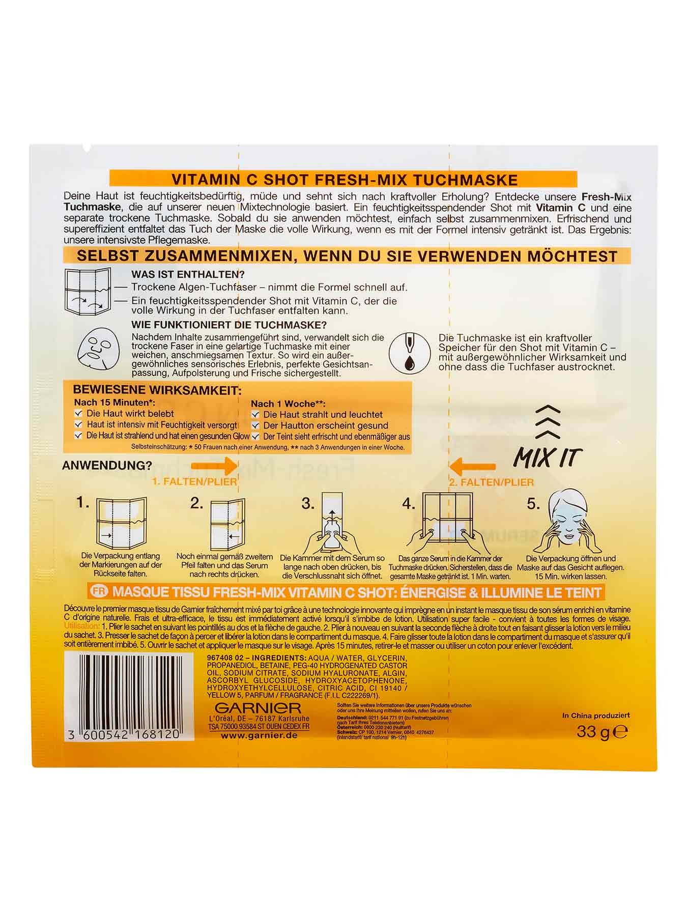 Vitamin-C-Shot-Fresh-Mix-Tuchmaske-Hydra-Bomb-33g-Rueckseite-Garnier-Deutschland-gross