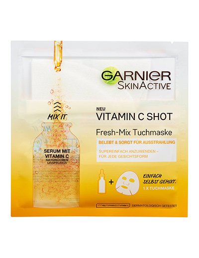 Vitamin-C-Shot-Fresh-Mix-Tuchmaske-Hydra-Bomb-33g-Vorderseite-Garnier-Deutschland-klein
