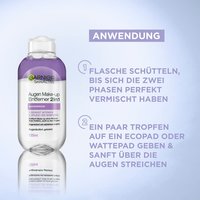 Anwendungshinweise für Augen Make-up Entferner 2 in 1 Waterproof