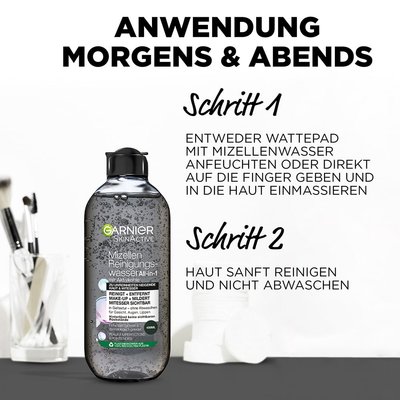 Anwendung Mizellenwasser Morgens & Abends