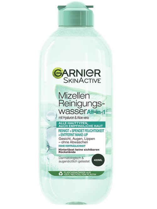 Mizellen Reinigungswasser All-in-1 mit Hyaluron & Aloe vera | Garnier