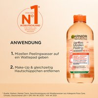 Anwendungshinweise für Garnier SkinActive Sanftes Mizellen Reinigungswasser mit Peeling-Effekt