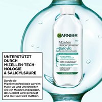 Garnier Salicylic Mizellenwasser vereint Mizellentechnologie mit Salicylsäure, für eine sanfte, mattierende und gründliche Reinigung