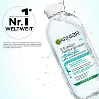 Garnier Salicylic Mizellenwasser, von der Nummer 1 Mizellenmarke weltweit, basierend auf einer 2023 Statistik