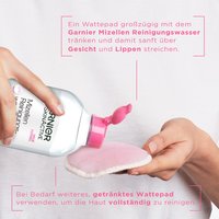 Anwendungshinweise Garnier Mizellen Reinigungswasser für trockene, empfindliche Haut