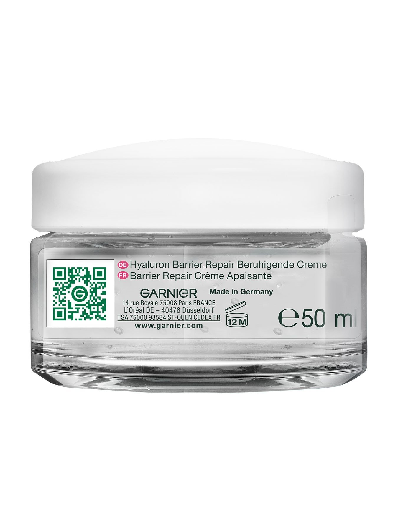 Hyaluron Barrier Repair Beruhigende Creme Rückseite
