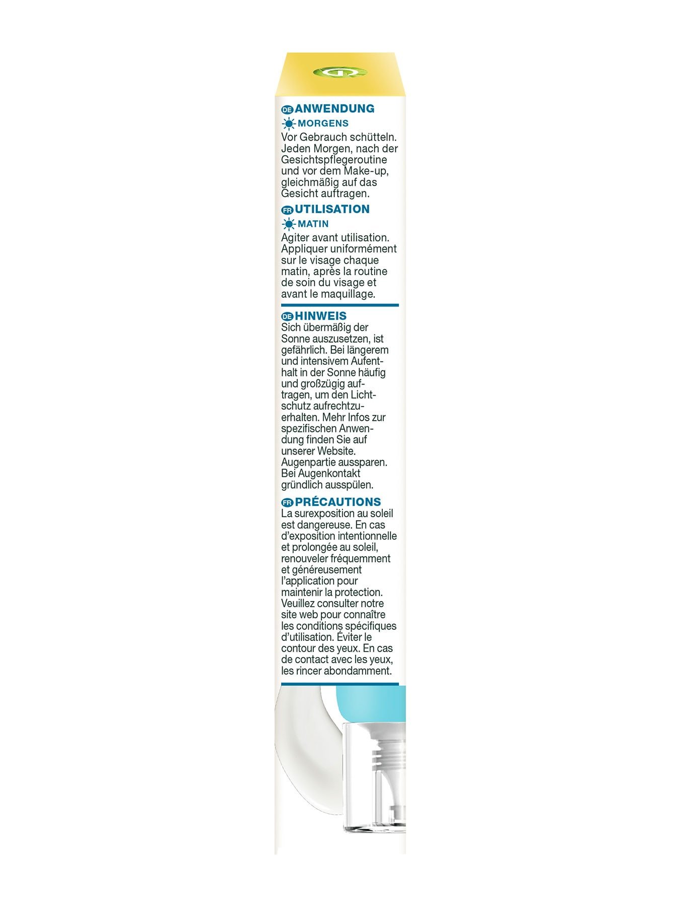 Hyaluron Barrier Protect Daily UV Fluid LSF50+ Seitenansicht