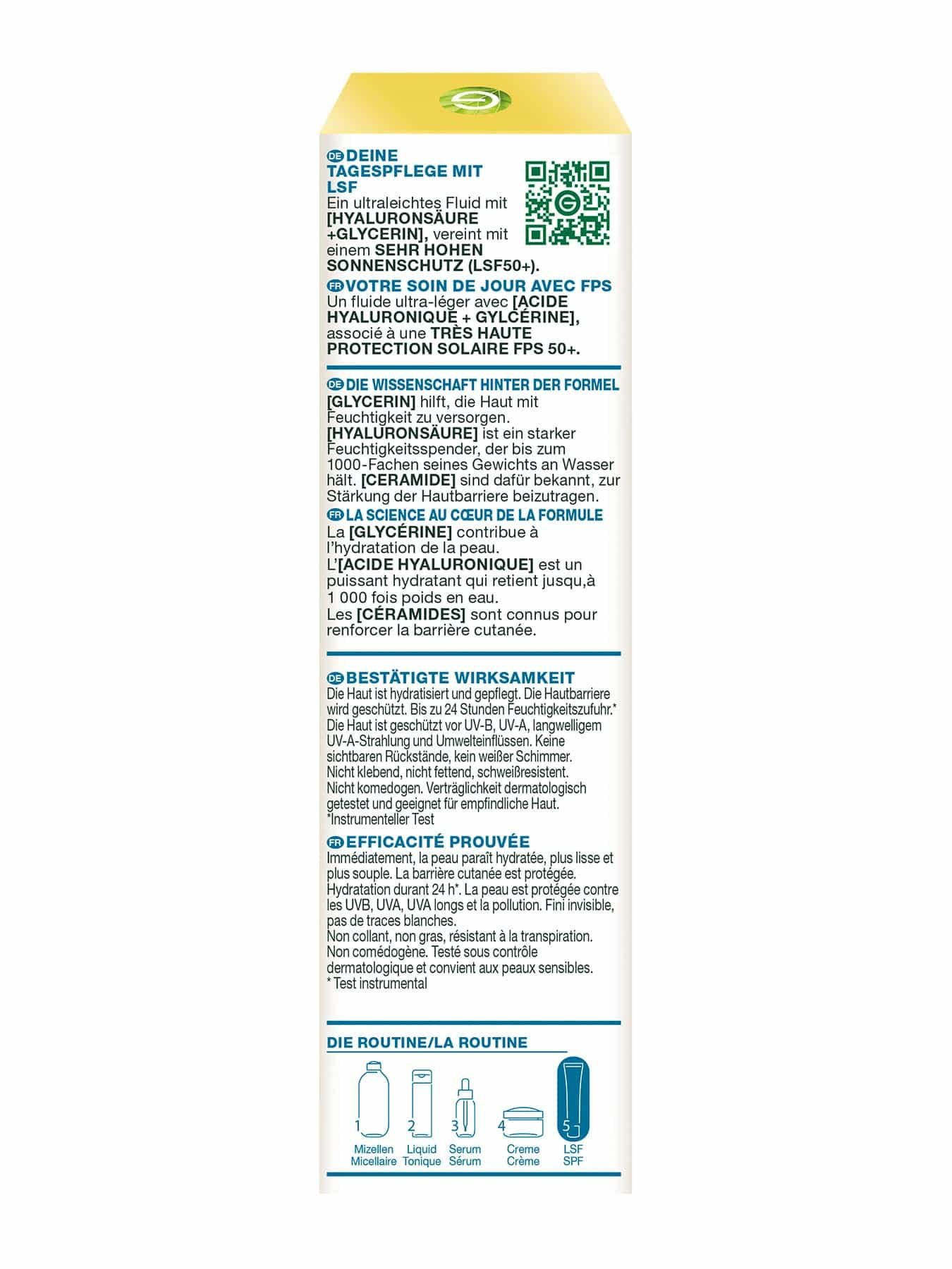 Hyaluron Barrier Protect Daily UV Fluid LSF50+ Rückansicht