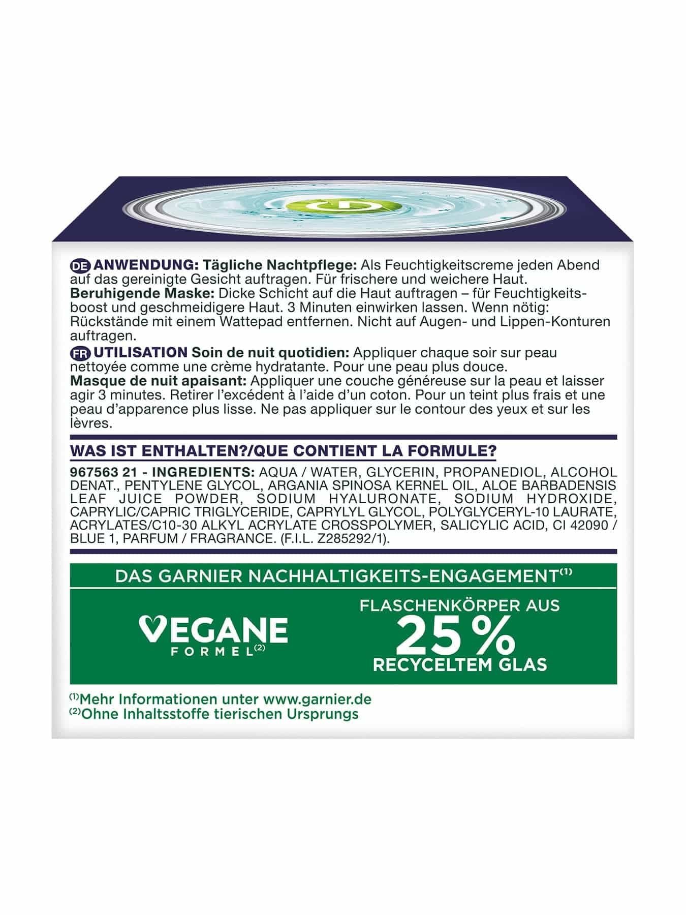 Hyaluron Barrier Repair Gel-Creme Nachtpflege Seitenansicht